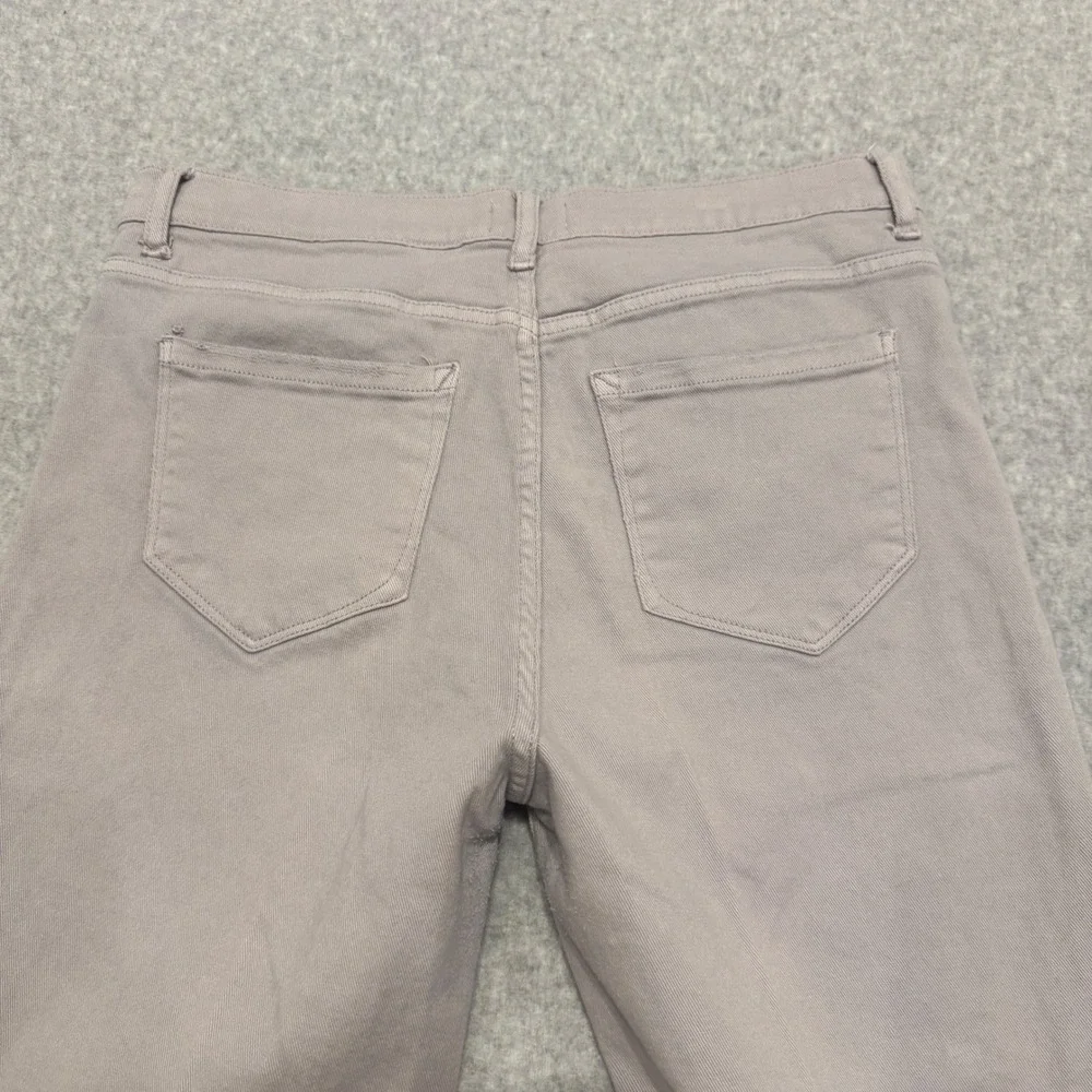 Kensie Vintage Luxe The Slim Jeans Purple Grey Raw Hem Straight Leg Womens 12/31